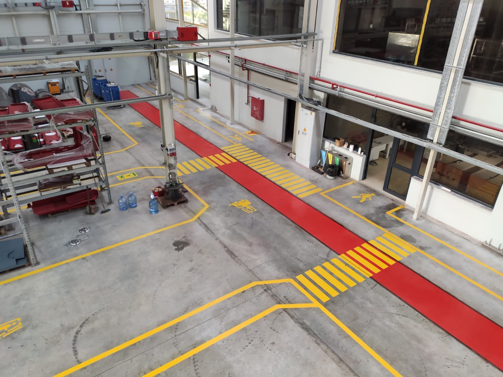  Fabrika İsg Yaya ve Forklift Yolu Çizgi Uygulamaları